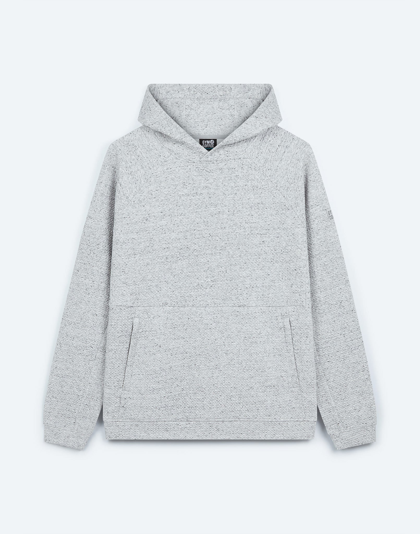 Textured Hoodie in Heather Grey