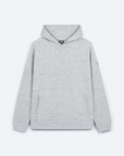 Textured Hoodie in Heather Grey