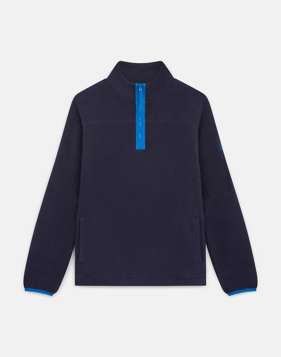 Half Zip Polar Fleece in Twilight Navy