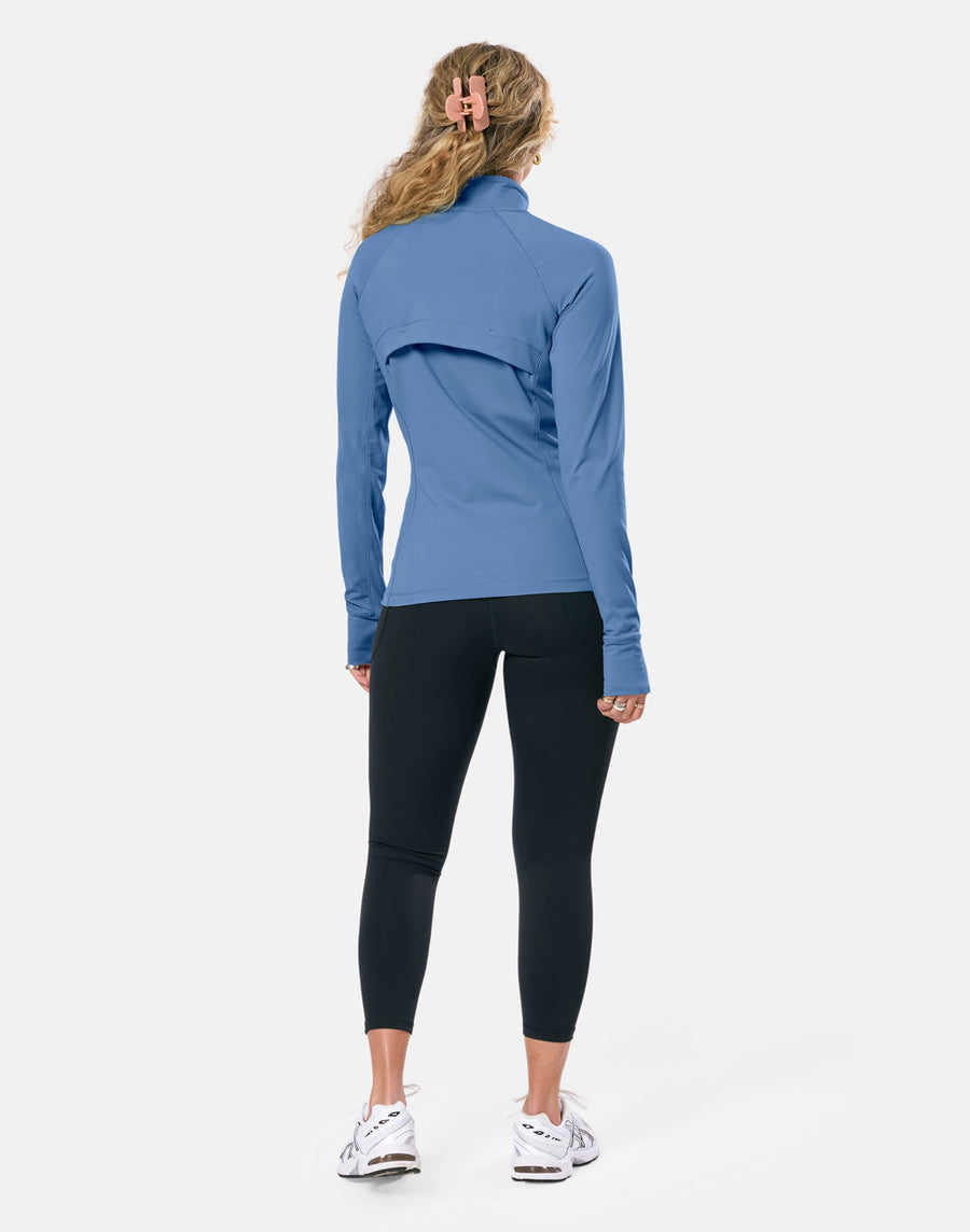 Relentless Full Zip in Oasis Blue