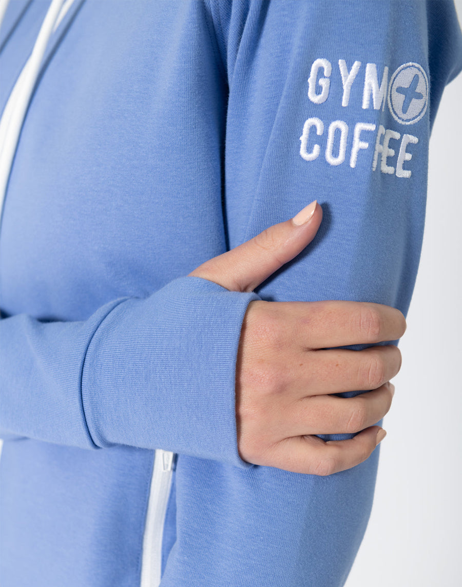 Chill Base Zip Hoodie in Misty Blue - Hoodies - Gym+Coffee IE