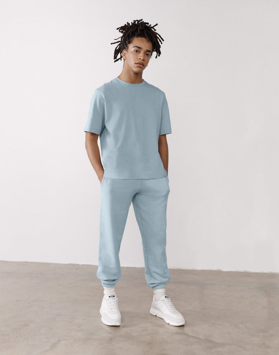 The Oversized Tee in Chalk Blue - T-Shirts - Gym+Coffee IE