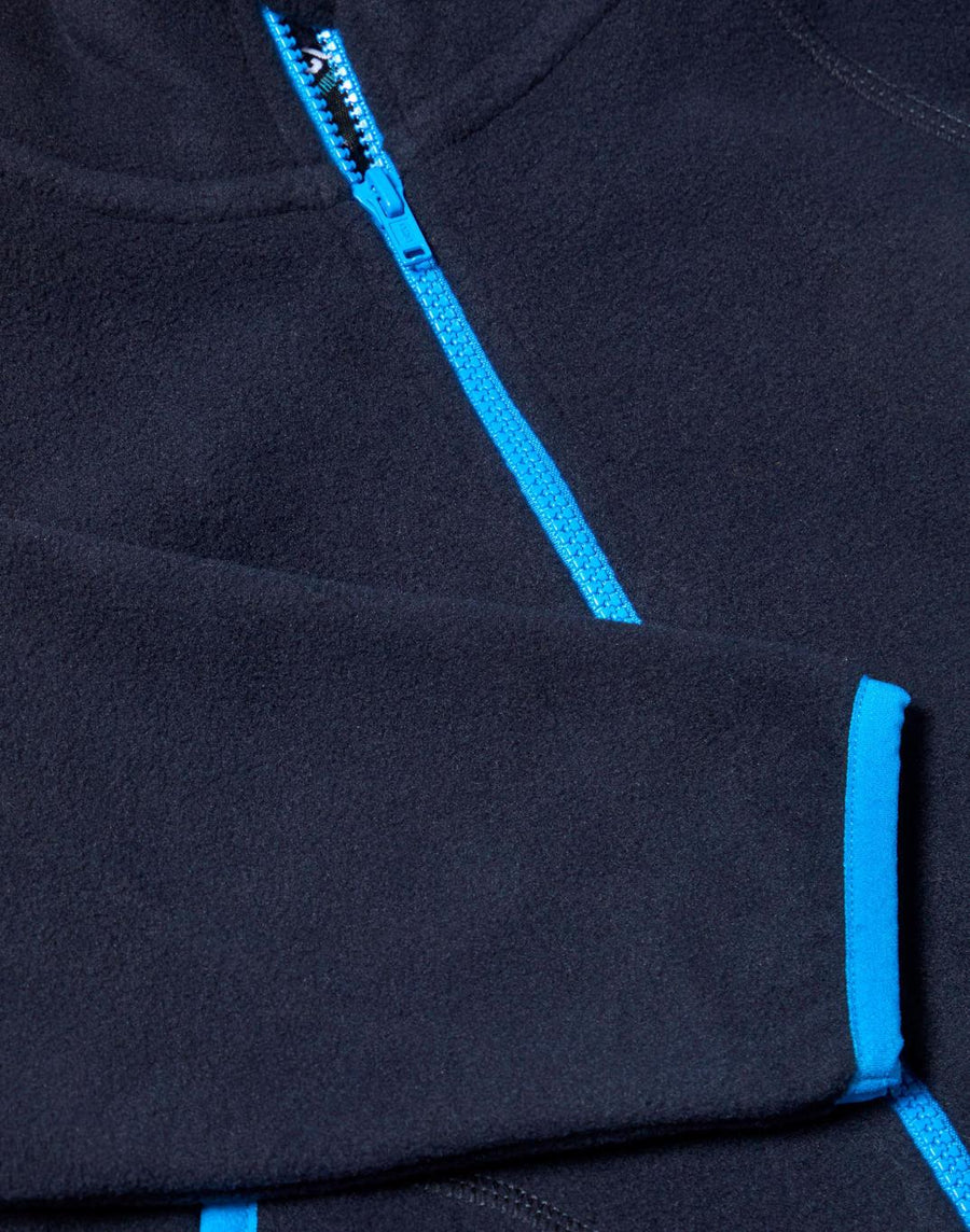Kids Full Zip Polar Fleece in Obsidian Blue