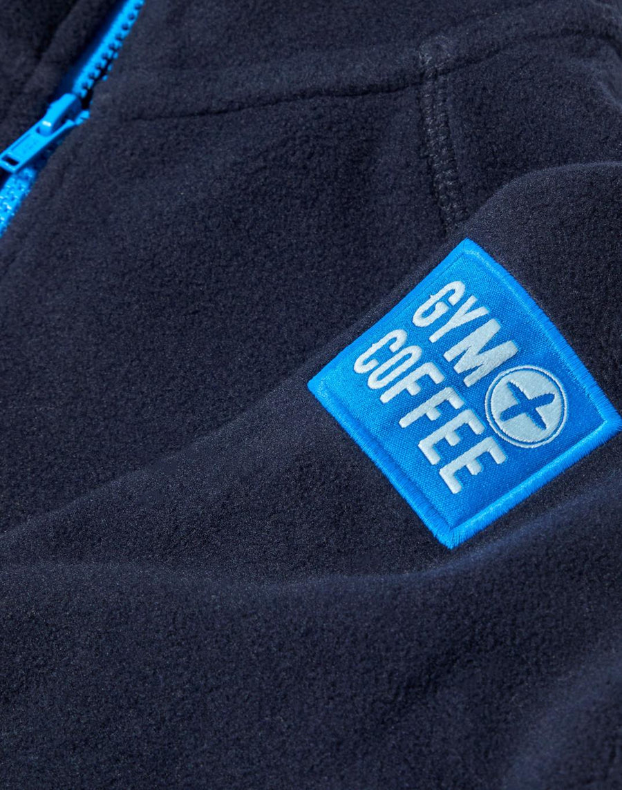Kids Full Zip Polar Fleece in Obsidian Blue