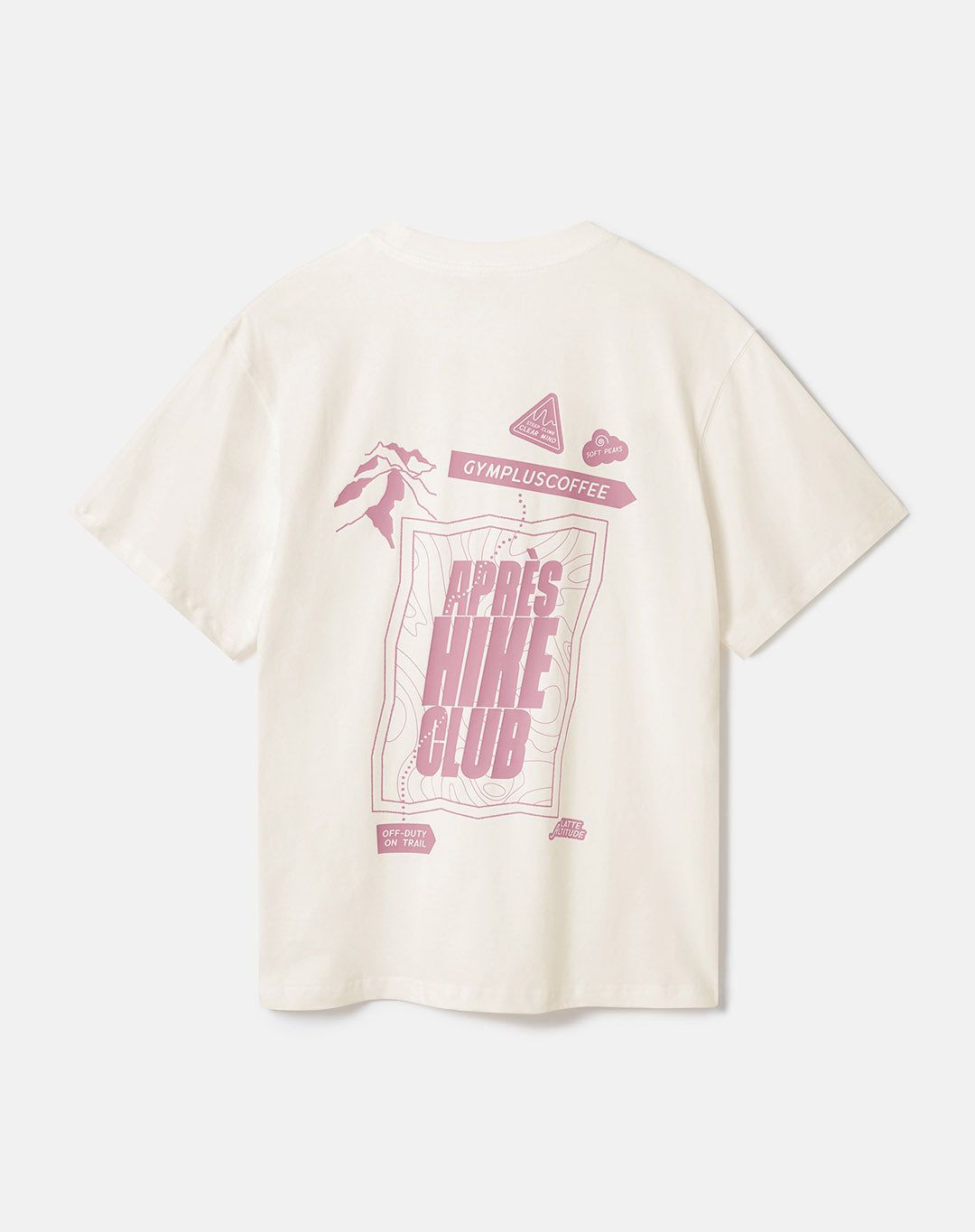 Oversized Print Tee in Ecru