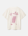 Oversized Print Tee in Ecru