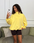 Snap Collar Sierra Sweatshirt in Lemon Sorbet