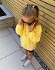 Kids Snap Collar Sierra Sweatshirt in Lemon Sorbet