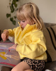 Kids Snap Collar Sierra Sweatshirt in Lemon Sorbet