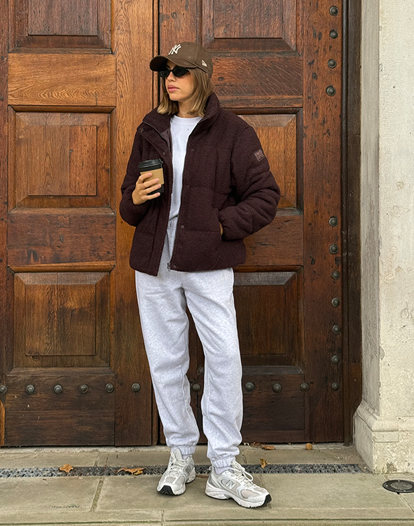 Cloud Puffer Jacket in Mocha Bean