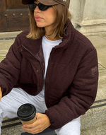 Cloud Puffer Jacket in Mocha Bean