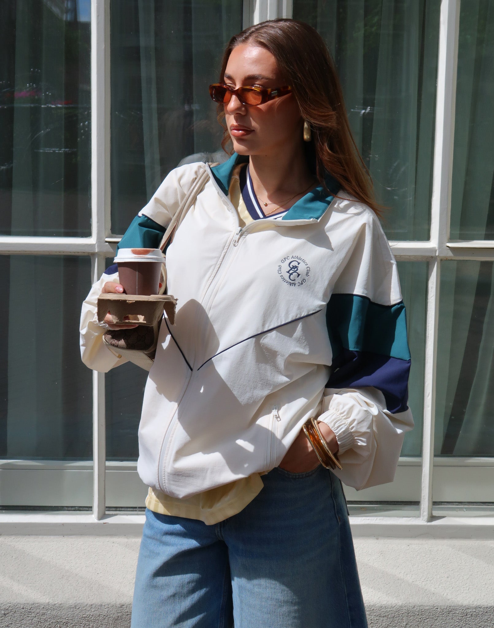 Club Windbreaker in Vintage White