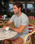 Daily Tee in Stone Grey Marl