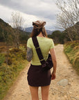 Utility Skort in Mocha Bean