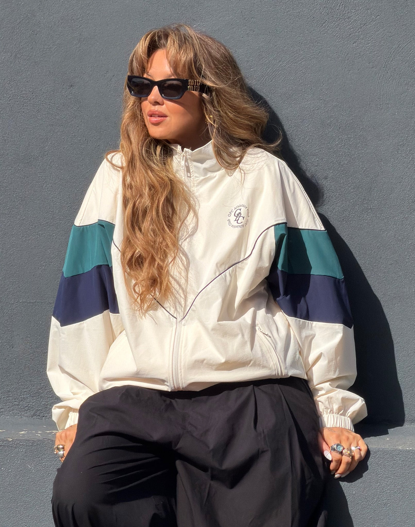 Club Windbreaker in Vintage White