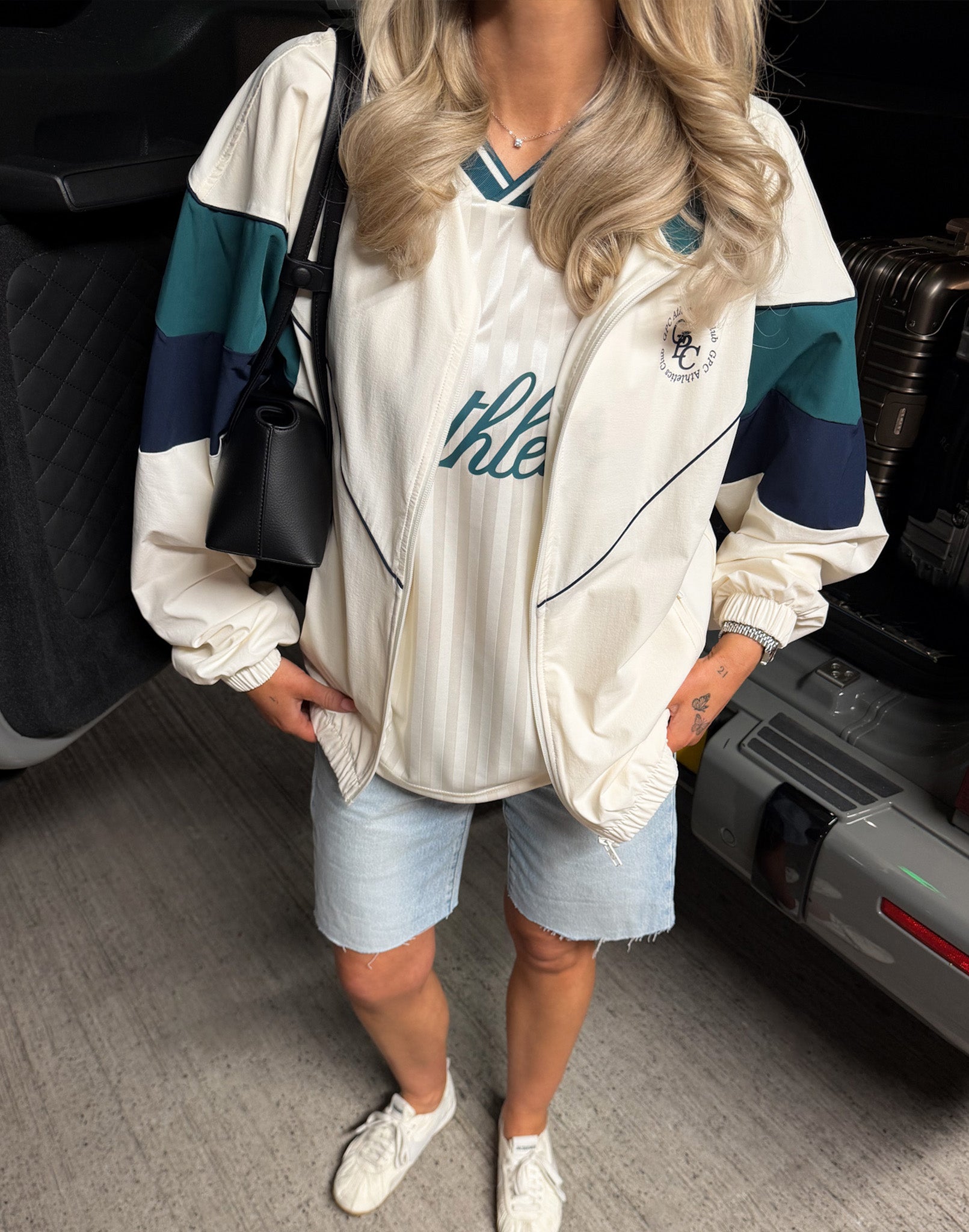 Club Windbreaker in Vintage White