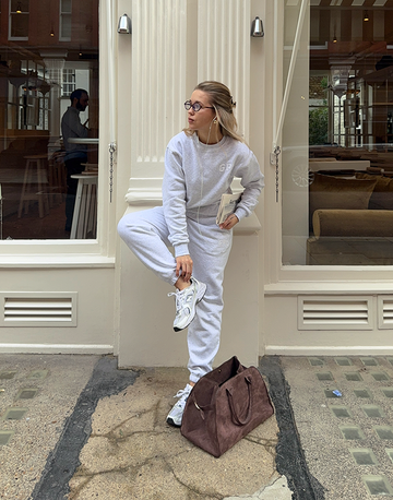 Cascade Joggers in White Marl