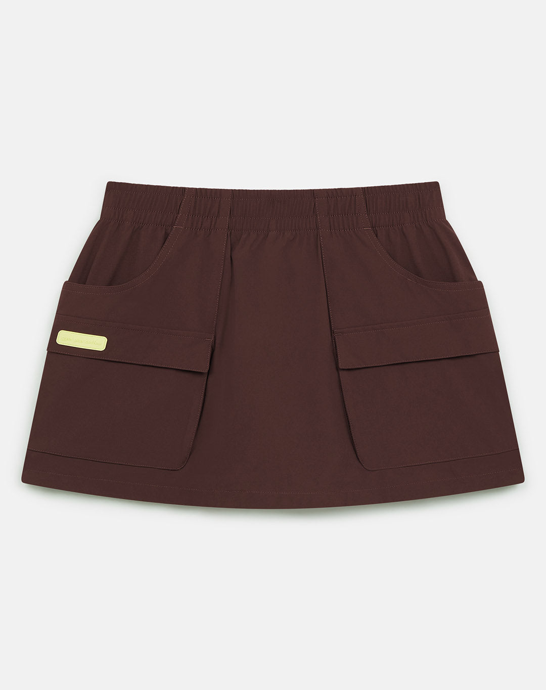 Utility Skort in Mocha Bean