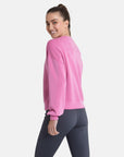 Adaptive Crop Crew In Empower Pink - Sweatshirts - Gym+Coffee IE