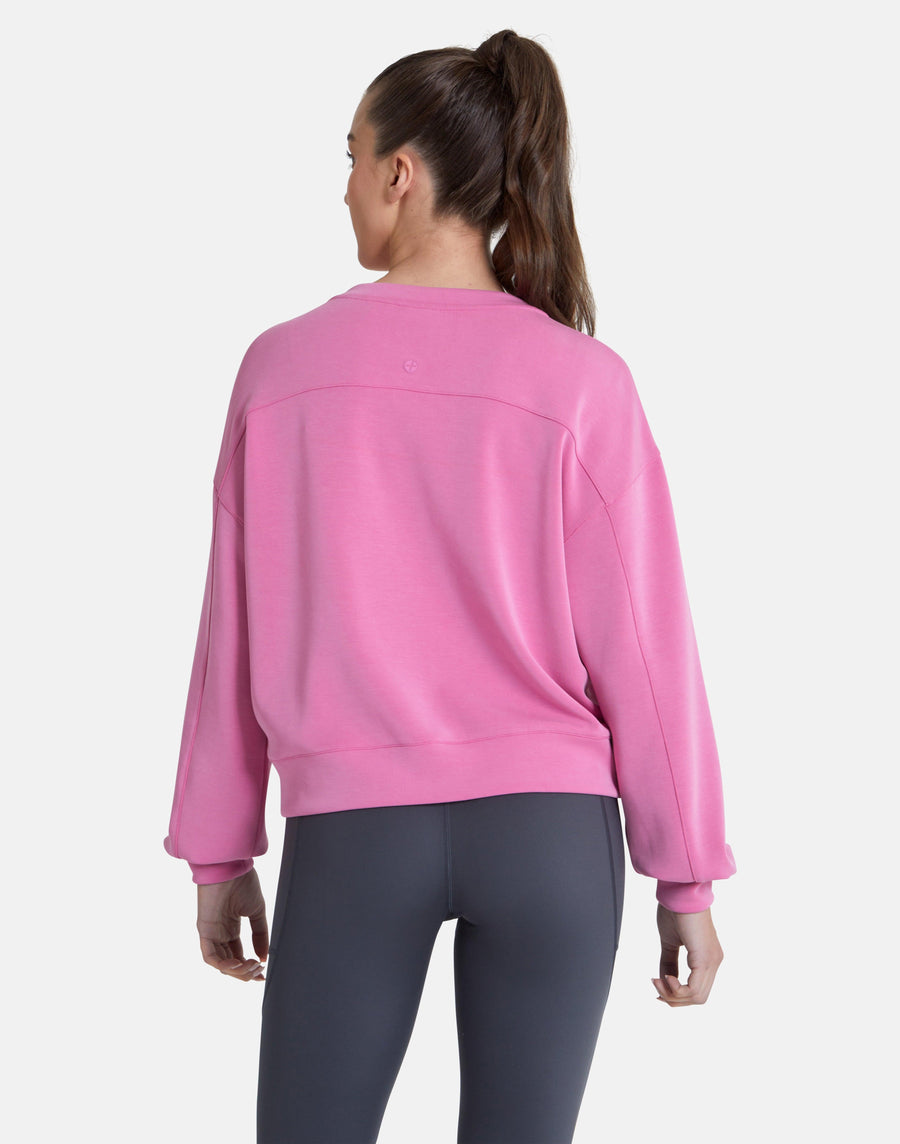 Adaptive Crop Crew In Empower Pink - Sweatshirts - Gym+Coffee IE