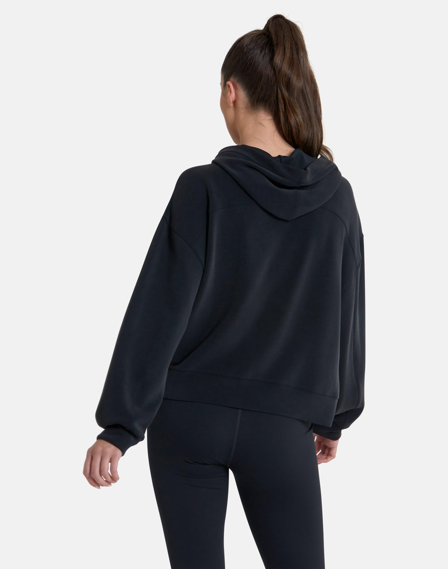 Adaptive Crop Hoodie in Black - Hoodies - Gym+Coffee IE