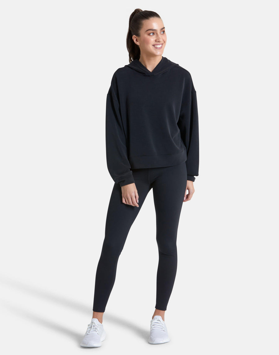 Adaptive Crop Hoodie in Black - Hoodies - Gym+Coffee IE