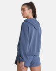 Adaptive Crop Hoodie in Thunder Blue - Hoodies - Gym+Coffee IE