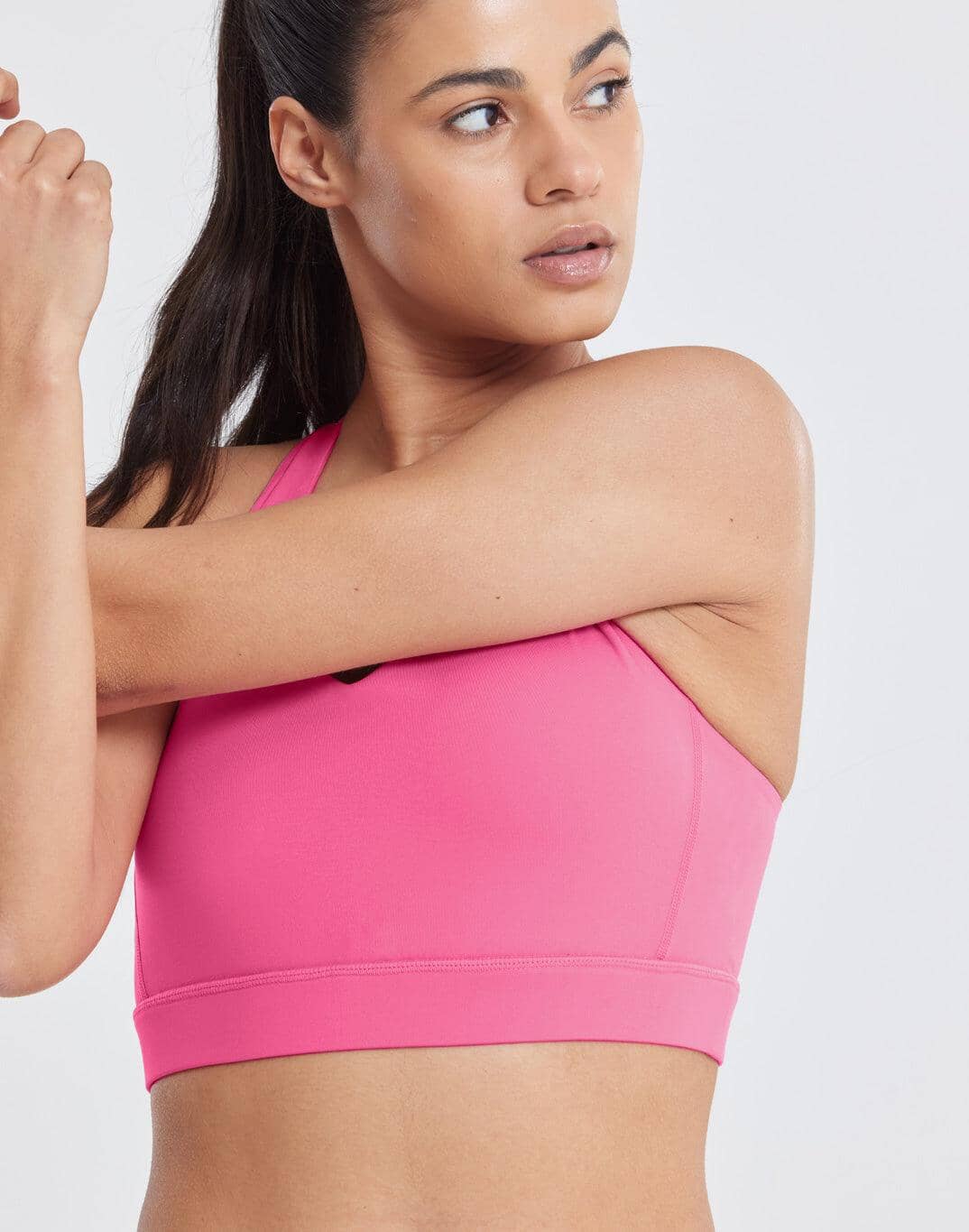 All-In V-Neck Bra in Flash Pink - Bras - Gym+Coffee IE