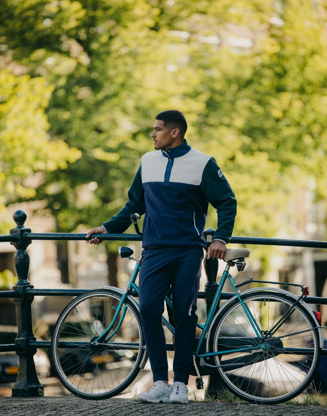 Half Snap Polar Fleece in Twilight Navy