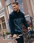 Half Snap Polar Fleece in Aztec Print