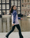 Half Snap Polar Fleece in Lilac