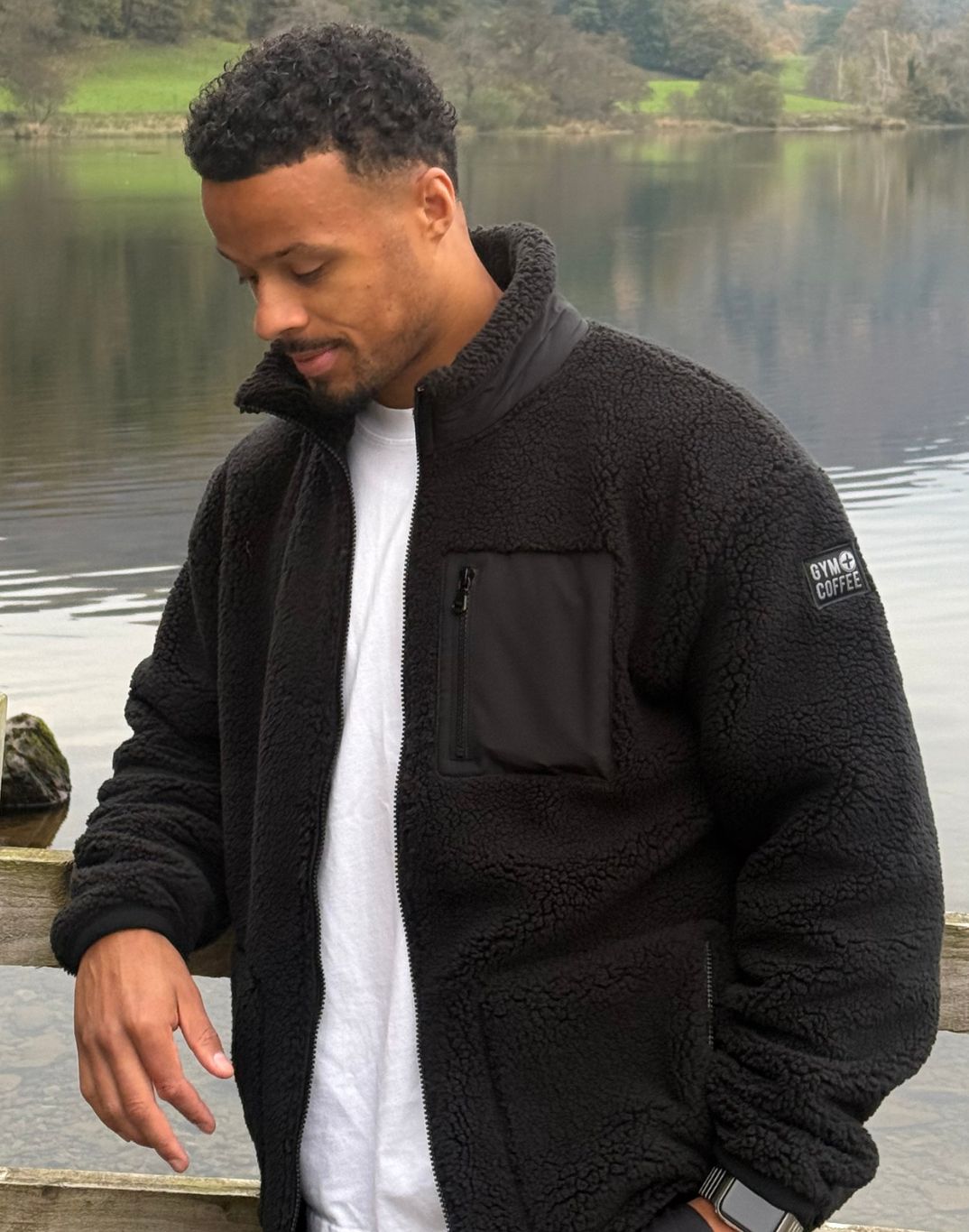Industry Fleece Jacket in Black