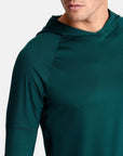 Celero Hooded Long Sleeve in Pine Green - Midlayer - Gym+Coffee IE