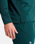 Celero Hooded Long Sleeve in Pine Green - Midlayer - Gym+Coffee IE