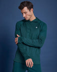 Celero Hooded Long Sleeve in Pine Green - Midlayer - Gym+Coffee IE