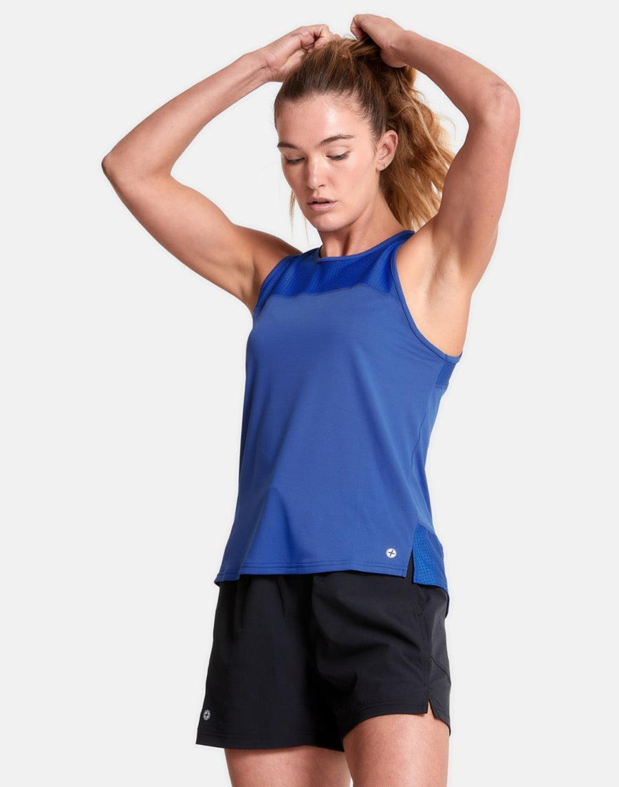 Celero Vest in Earth Blue - Tanks - Gym+Coffee