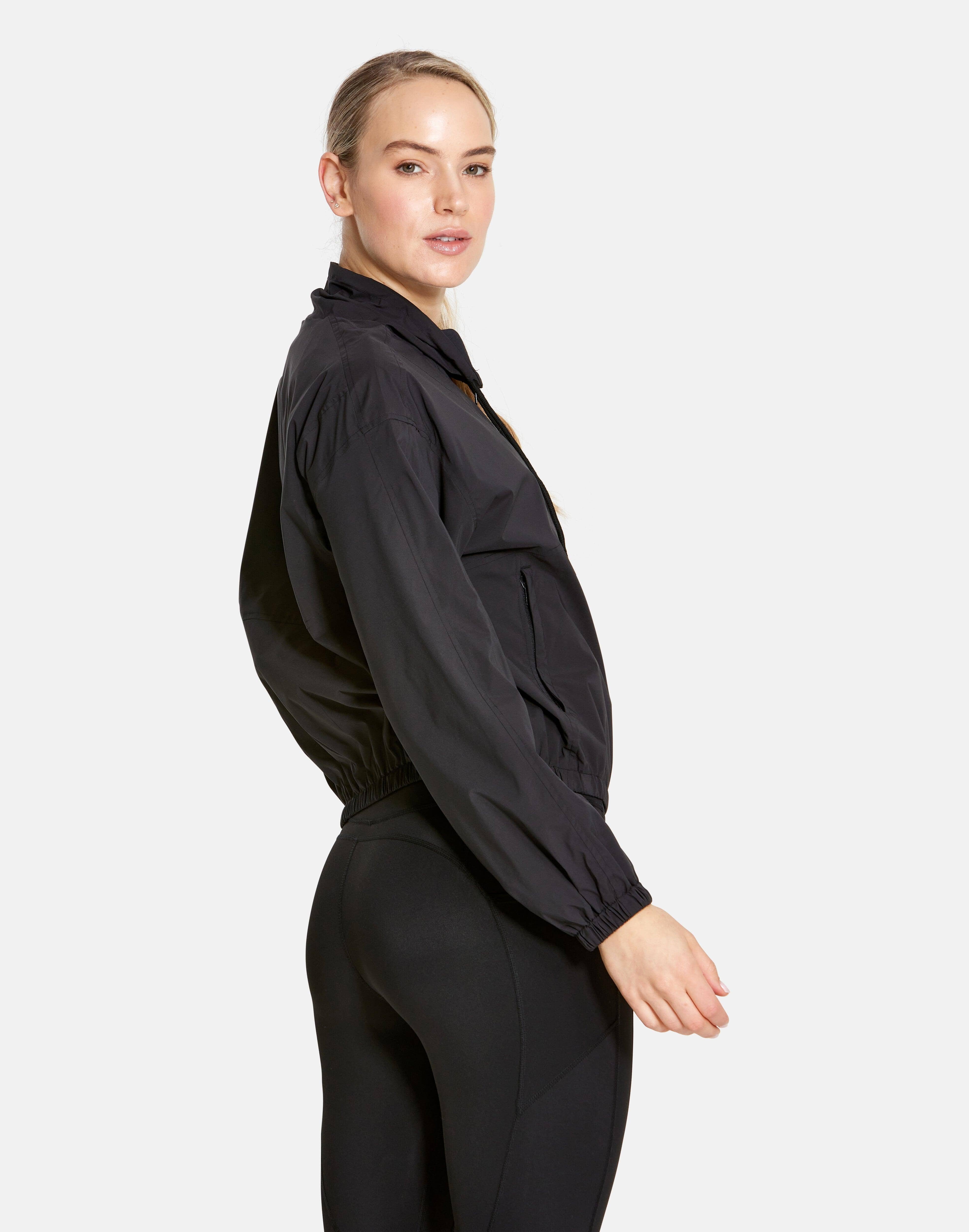 Club Run Half Zip Jacket in Black - Outerwear - Gym+Coffee IE