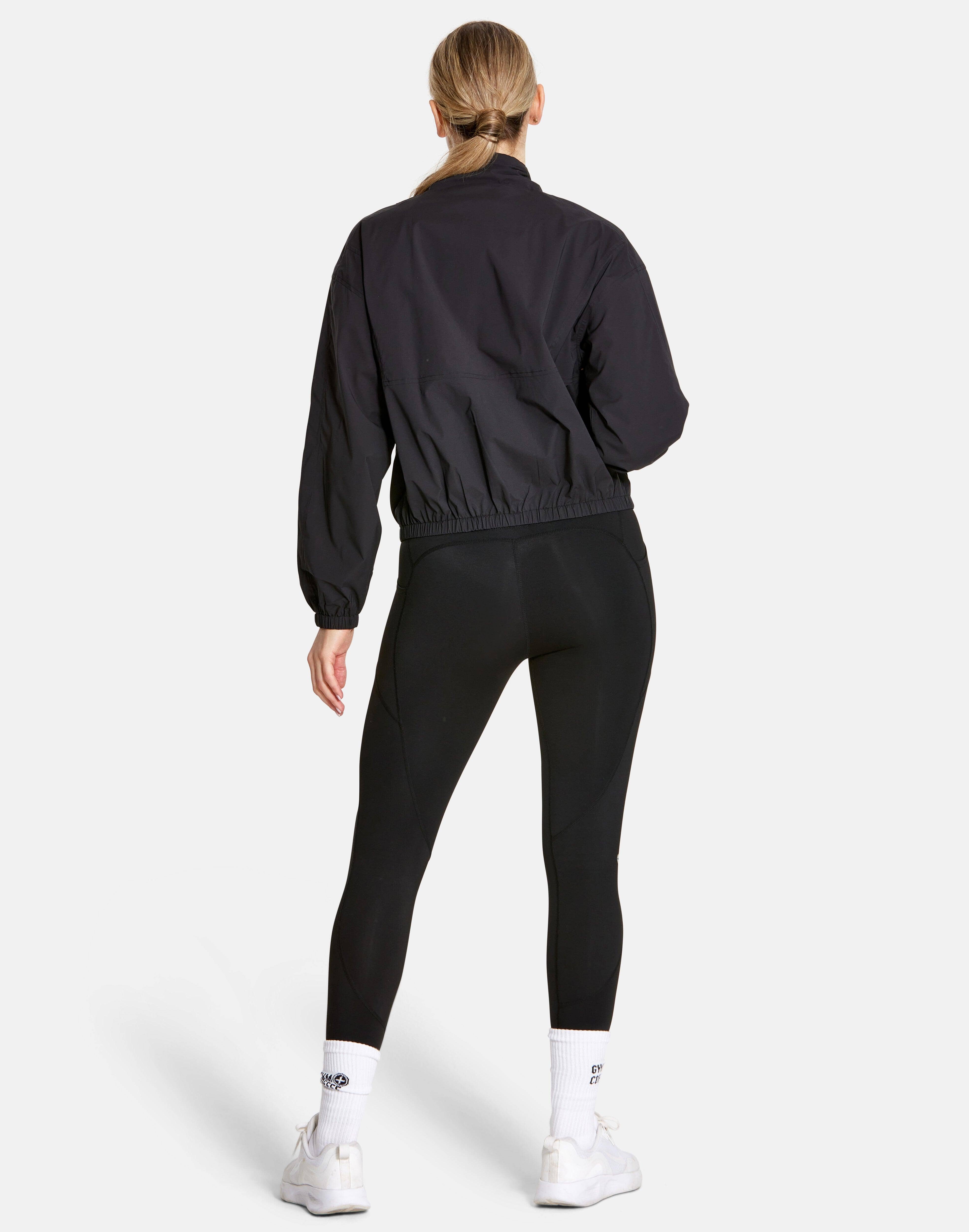 Club Run Half Zip Jacket in Black - Outerwear - Gym+Coffee IE