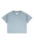 The Womens Crop Tee in Chalk Blue