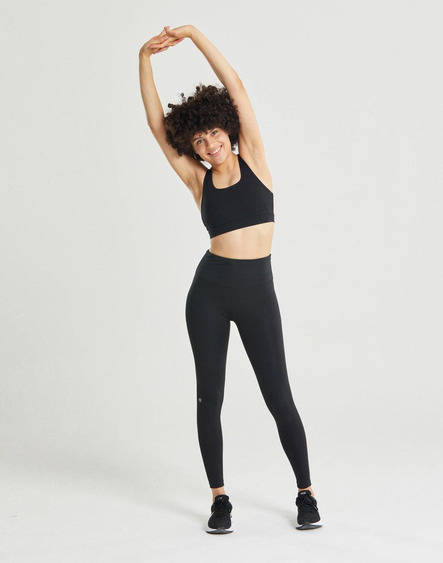 Essential Base Full Length Legging in Jet Black - Leggings - Gym+Coffee IE