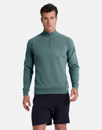 Chill Half Zip in Fern Green - Hoodies - Gym+Coffee IE