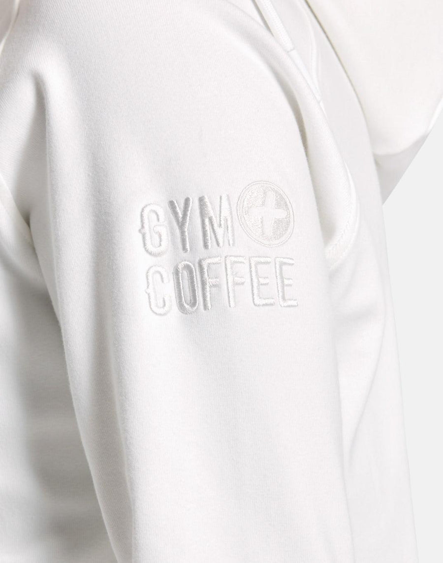 Essential Zip Hoodie in Ivory White - Hoodies - Gym+Coffee IE