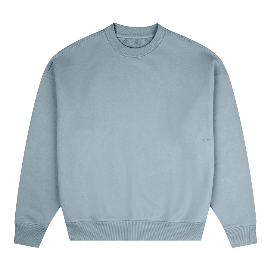 The Oversized Crew in Chalk Blue