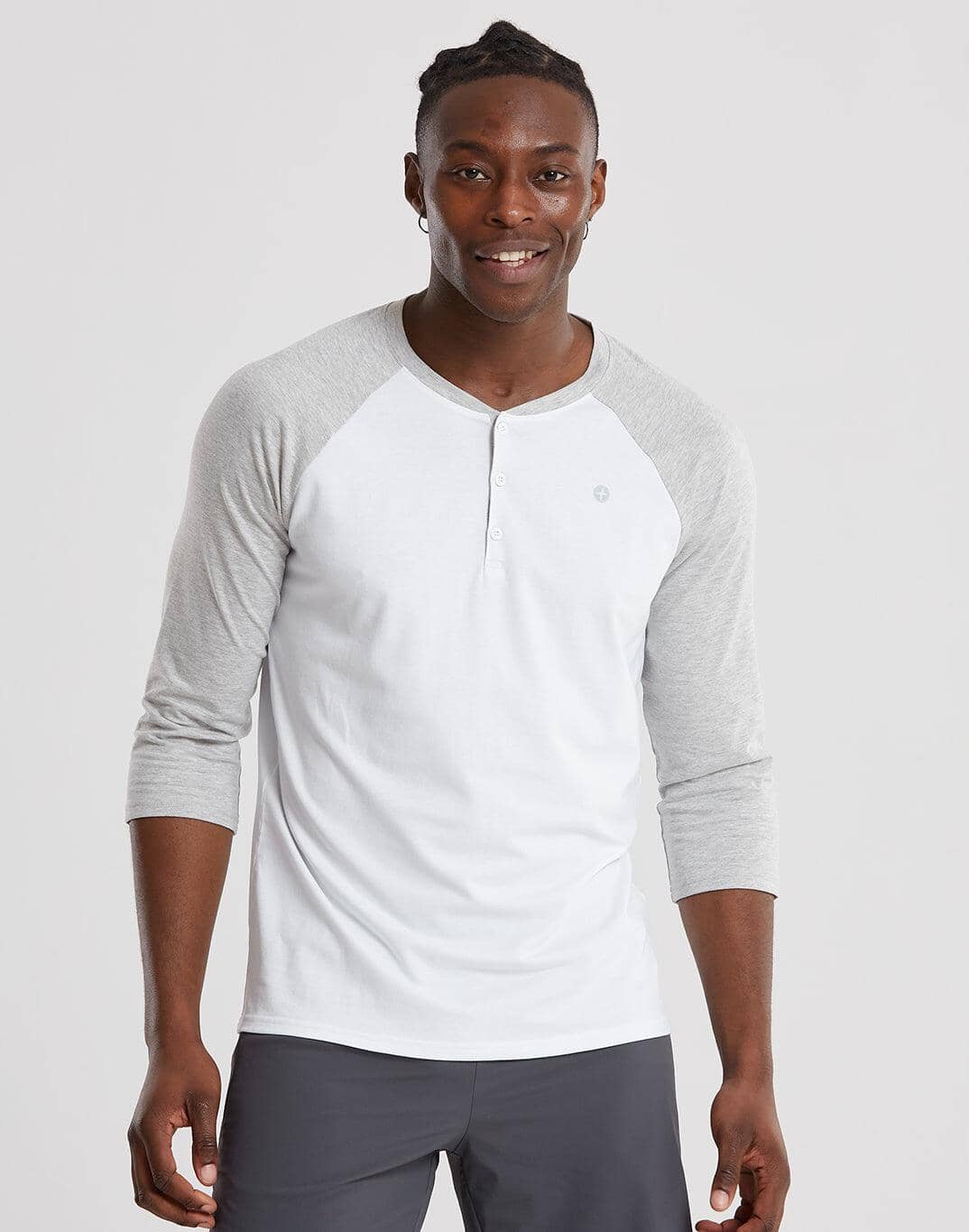 Henley Tee in Grey Marl - T-Shirts - Gym+Coffee IE