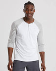 Henley Tee in Grey Marl - T-Shirts - Gym+Coffee IE