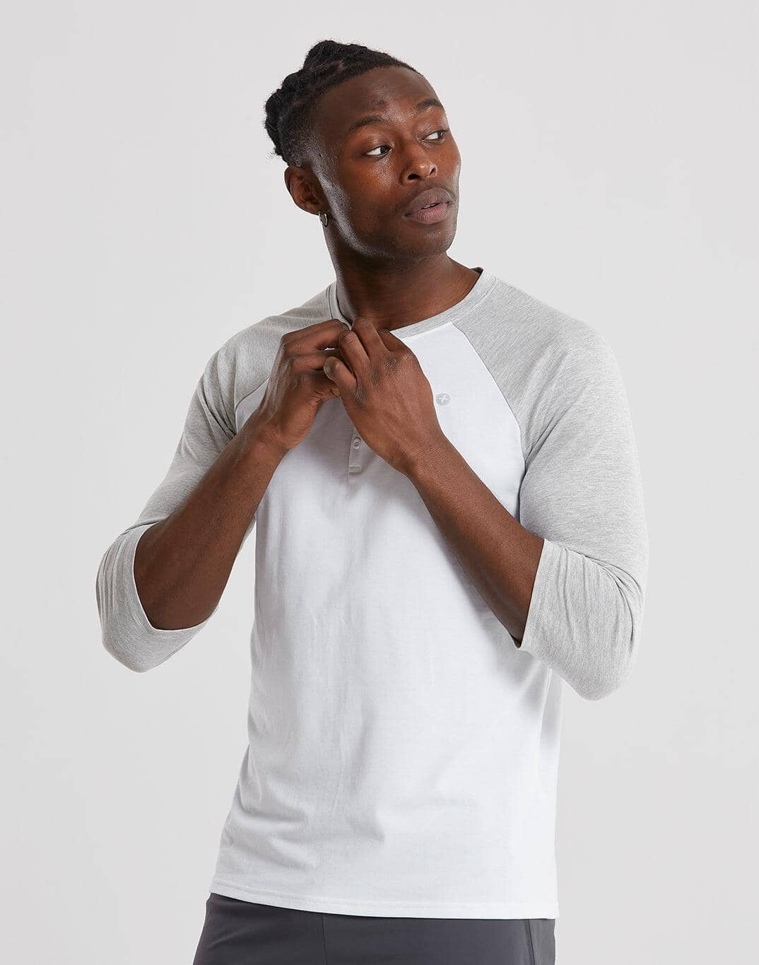 Henley Tee in Grey Marl - T-Shirts - Gym+Coffee IE