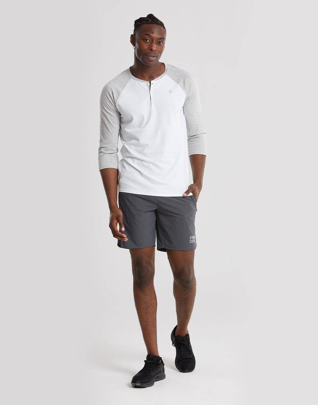 Henley Tee in Grey Marl - T-Shirts - Gym+Coffee IE