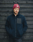 Industry Fleece Jacket in Navy