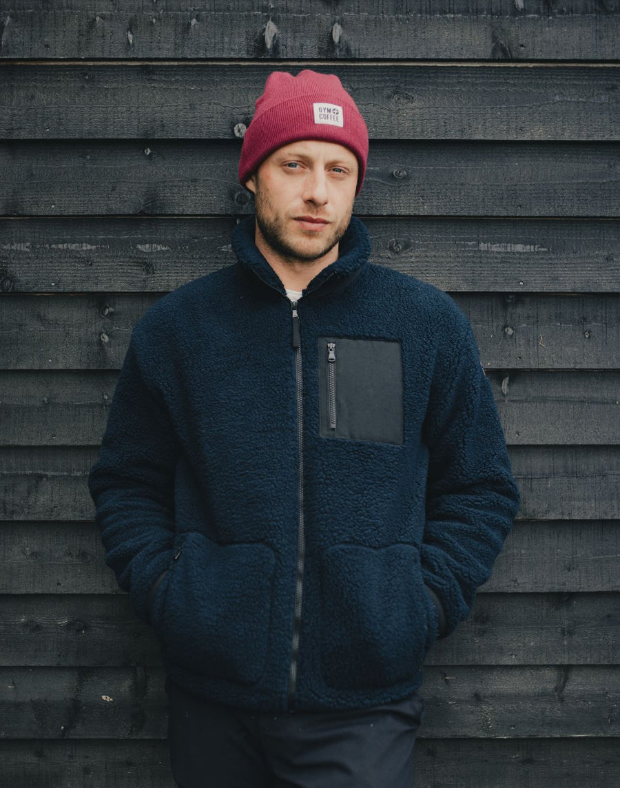 Industry Fleece Jacket in Navy