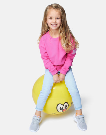 Kids Chill Crew in Flash Pink - Sweatshirts - Gym+Coffee